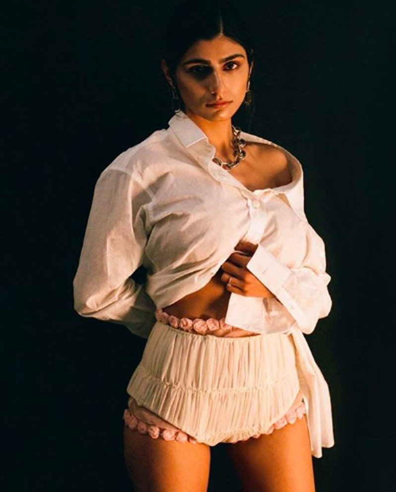 Mia Khalifa jobbar idag som sportkommentator. Bildkälla: Instagram Mia Khalifa jobbar idag som sportkommentator. Bildkälla: Instagram